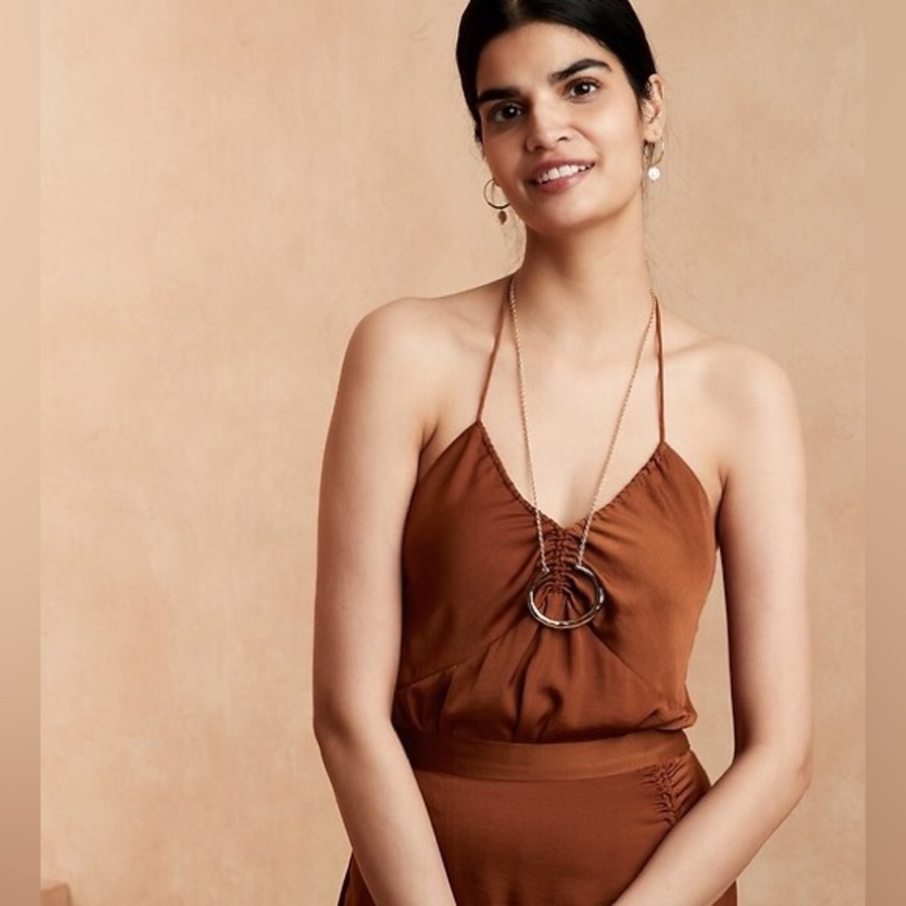 Satin Halter Tank